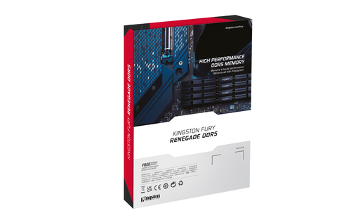 Kingston Technology FURY 16GB 7200MT/s DDR5 CL38 DIMM Renegade Silver XMP