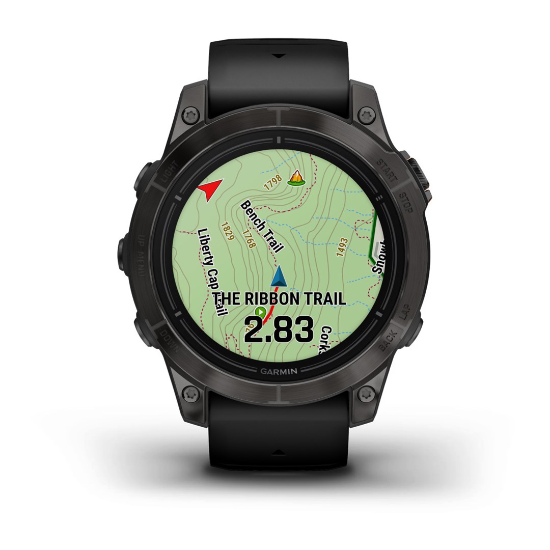 Garmin epix Pro (Gen 2) Sapphire Edition 3.3 cm (1.3") AMOLED 47 mm Digital 416 x 416 pixels Touchscreen Black Wi-Fi GPS (satellite)