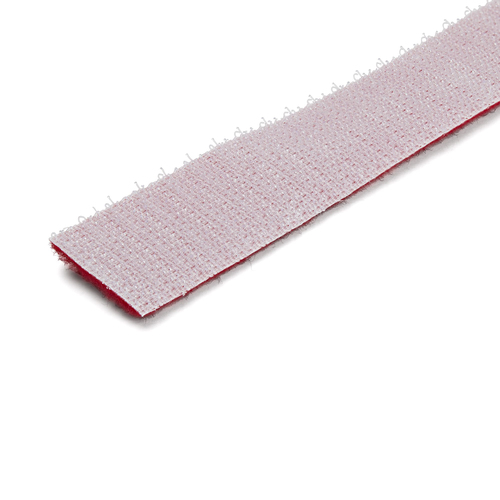 StarTech.com 50ft Hook and Loop Roll - Cut-to-Size Reusable Cable Ties - Bulk Industrial Wire Fastener Tape /Adjustable Fabric Wraps Red / Resuable Self Gripping Cable Management Straps