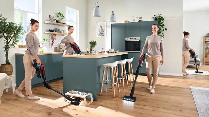 Bosch BCS1041PET stick vacuum/electric broom Battery Dry HEPA Bagless 0.4 L 23.5 W Black, Red 4 Ah