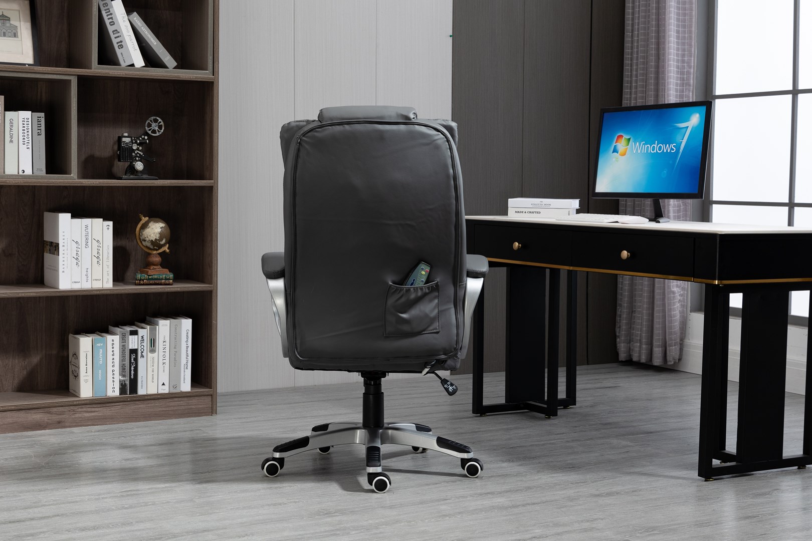 Activejet heated office chair with massage YK7304 grey