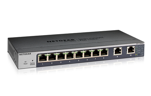 NETGEAR GS110EMX Managed L2 10G Ethernet (100/1000/10000) Black