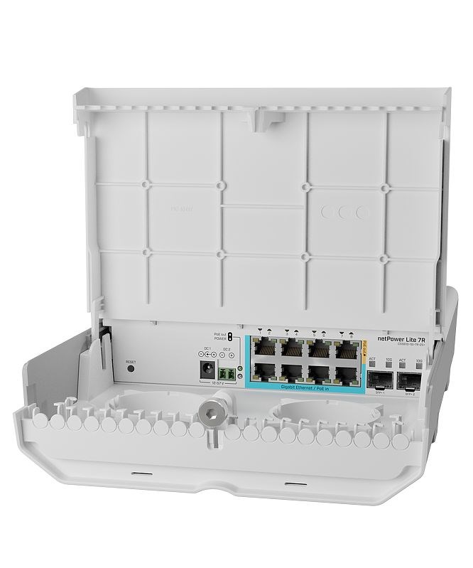 Mikrotik netPower Lite 7R Gigabit Ethernet (10/100/1000) Power over Ethernet (PoE) White
