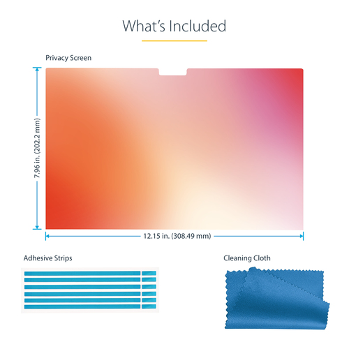 StarTech.com 14-inch MacBook Pro 21/23 Privacy Screen, Gold Filter w/Enhanced Privacy, Computer Security Shield, Double-Sided Screen Protector, +/- 30 Deg.