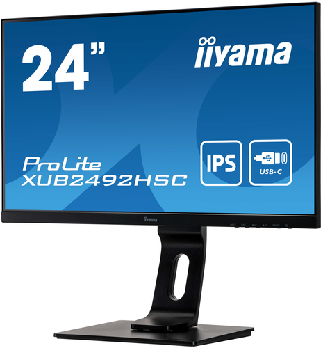 iiyama ProLite XUB2492HSC-B1-STD computer monitor 60.5 cm (23.8") 1920 x 1080 pixels Full HD LCD Black