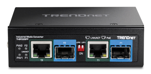 Trendnet TI-BF22SFP network media converter 1000 Mbit/s Black