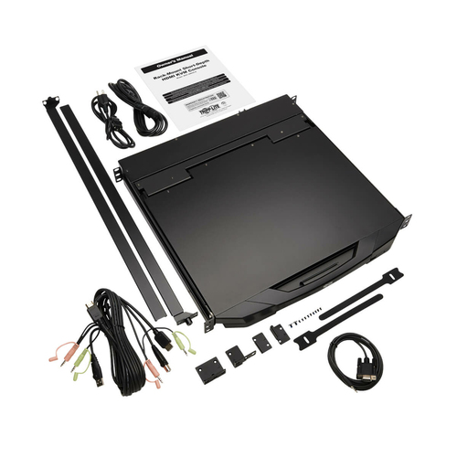 Tripp Lite B021-SWHD-K 1U Rack-Mount Short-Depth HDMI KVM Console KVM Switch with 18.5 in. LCD