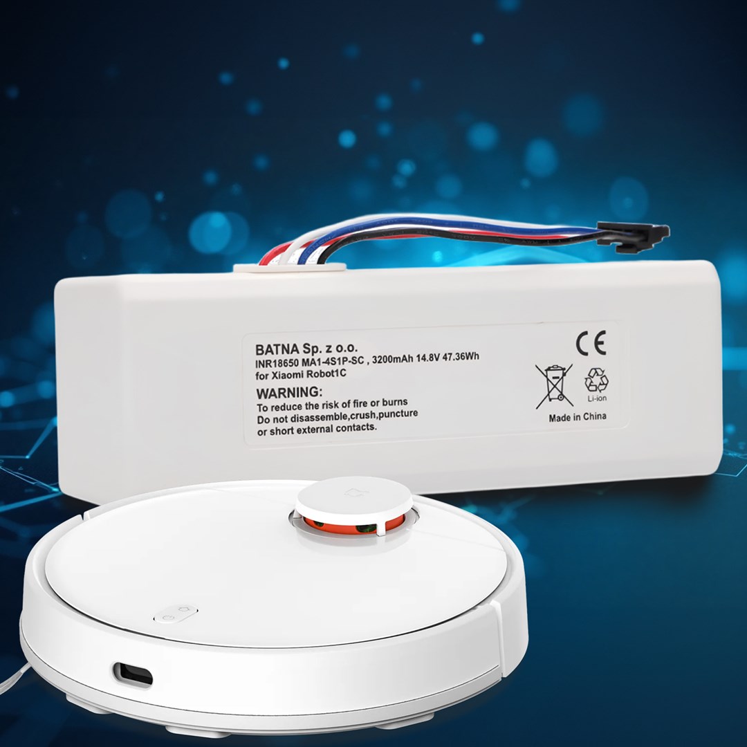 Battery for Xiaomi Robot 1C P1904-4S1P-MM  3200mAh  47.36Wh  STYTJ01ZHM Mijia 1C P1904-4S1P-MM (Dreame MC1808)
