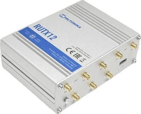 Teltonika RUTX12 wireless router Gigabit Ethernet Dual-band (2.4 GHz / 5 GHz) 4G Silver