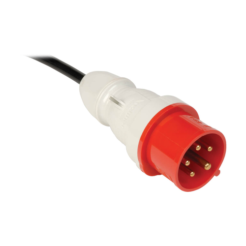 Tripp Lite PDU3XMV6G20 11.5kW 3-Phase Local Metered PDU, 208-240V (36 C13 & 9 C19), IEC-309 16/20A Red, 360-415V Input, 6 ft. (1.83 m) Cord, 0U Vertical