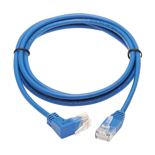 Tripp Lite N204-S05-BL-UP Up-Angle Cat6 Gigabit Molded Slim UTP Ethernet Cable (RJ45 Right-Angle Up M to RJ45 M), Blue, 5 ft. (1.52 m)