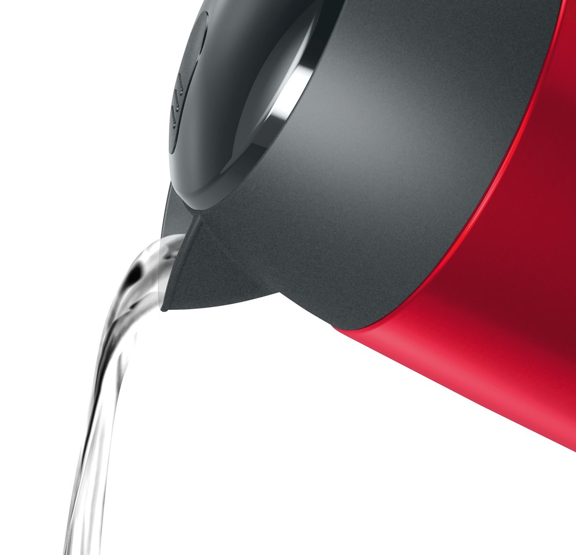 Bosch TWK3P424 electric kettle 1.7 L 2400 W Grey Red .