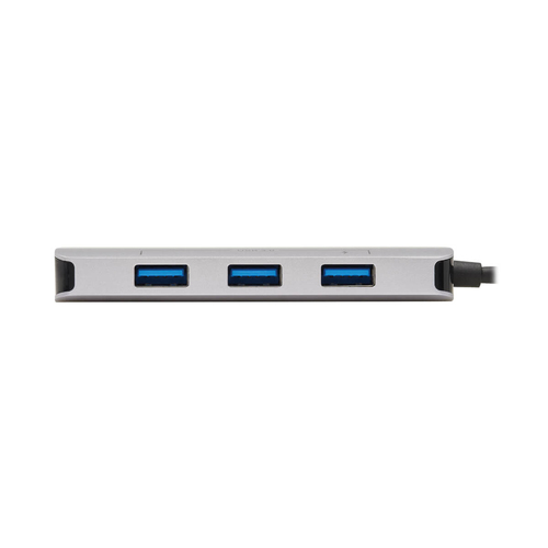 Tripp Lite U460-003-3AGALC 3-Port USB-C Hub - USB 3.x (5Gbps) Hub Ports, Gigabit Ethernet, Thunderbolt 3, 100W PD Charging, Aluminum Housing