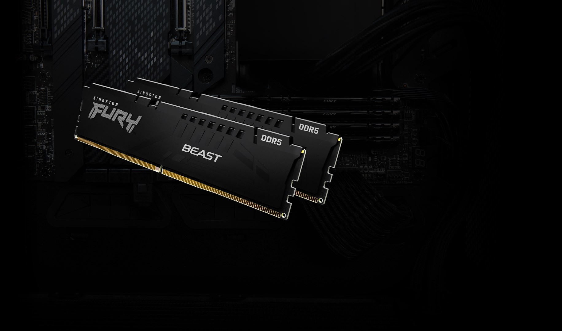 Kingston Technology FURY Beast 16GB 5200MT/s DDR5 CL40 DIMM (Kit of 2) Black