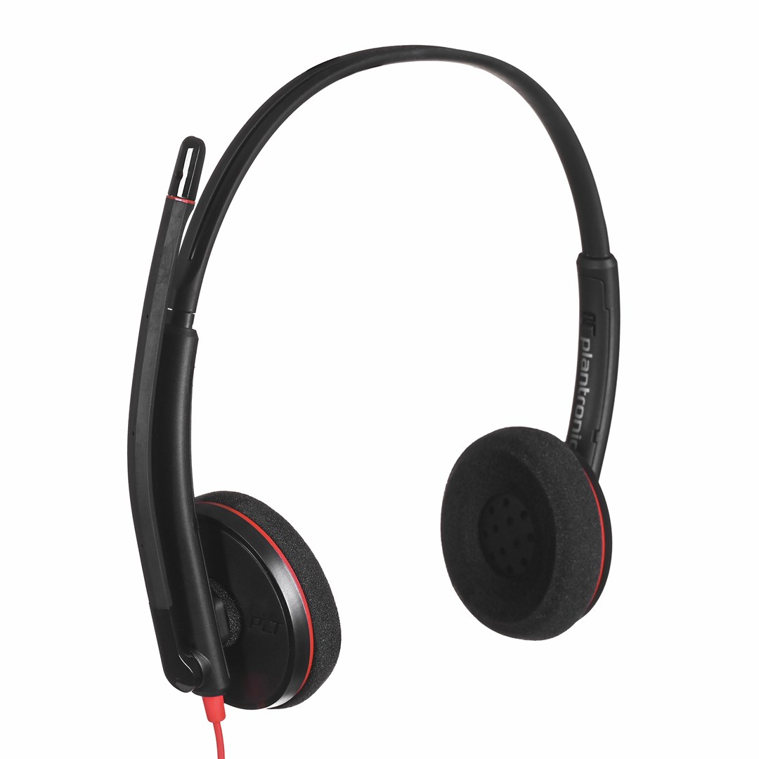 Poly Blackwire 3220 Stereo USB-C Headset +USB-C/A Adapter (Bulk)