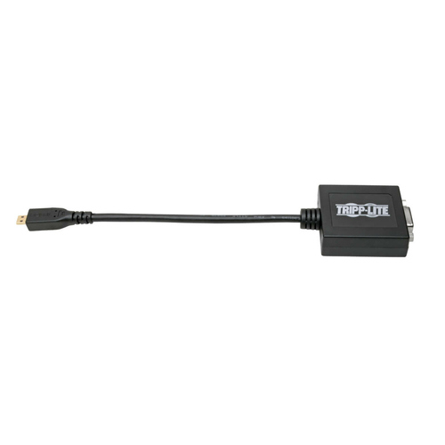 Tripp Lite P131-06N-MICROA Micro HDMI to VGA Adapter Video Converter with Audio for Smartphones/Tablets/Ultrabooks, (M/F), 6-in. (15.24 cm)