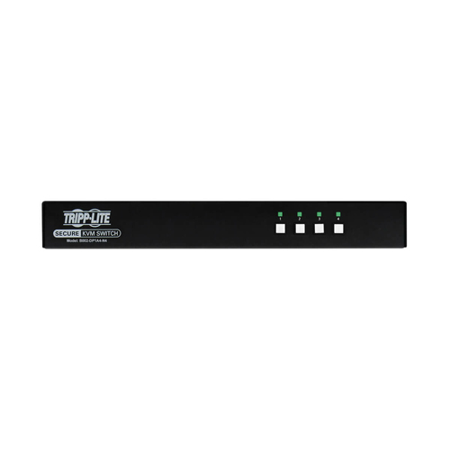 Tripp Lite B002-DP1A4-N4 Secure KVM Switch, 4-Port, Single Head, DisplayPort to DisplayPort, 4K, NIAP PP4.0, Audio, TAA