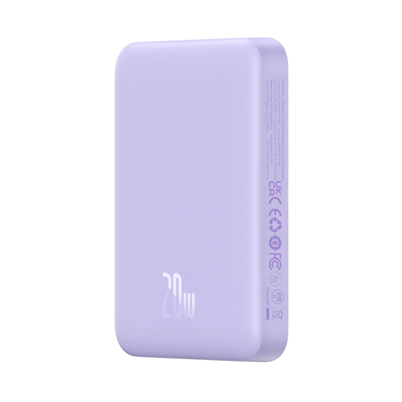 Baseus P10059001513-00 Lithium polymer (LiPo) power bank 10000 mAh Wireless charging Purple