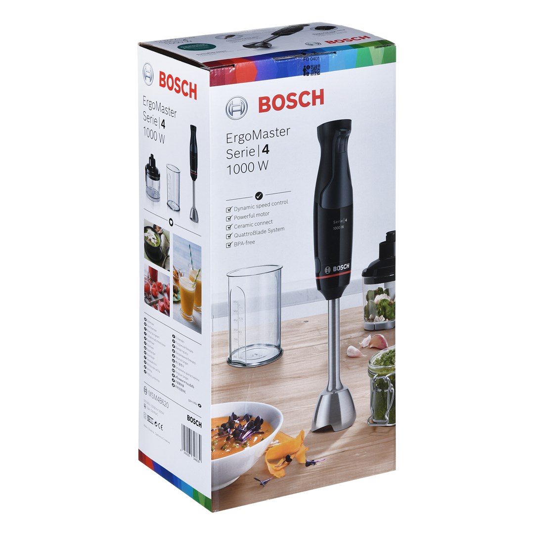 Bosch Serie 4 MSM4B620 blender 0.6 L Immersion blender 1000 W Black