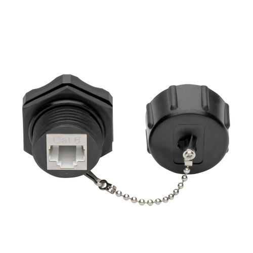 Tripp Lite N206-KJ01-IND Keystone Jack Cat6/Cat5e, RJ45, Shielded, Dust Cap, Industrial - 110 Punch Down, IP68, TAA