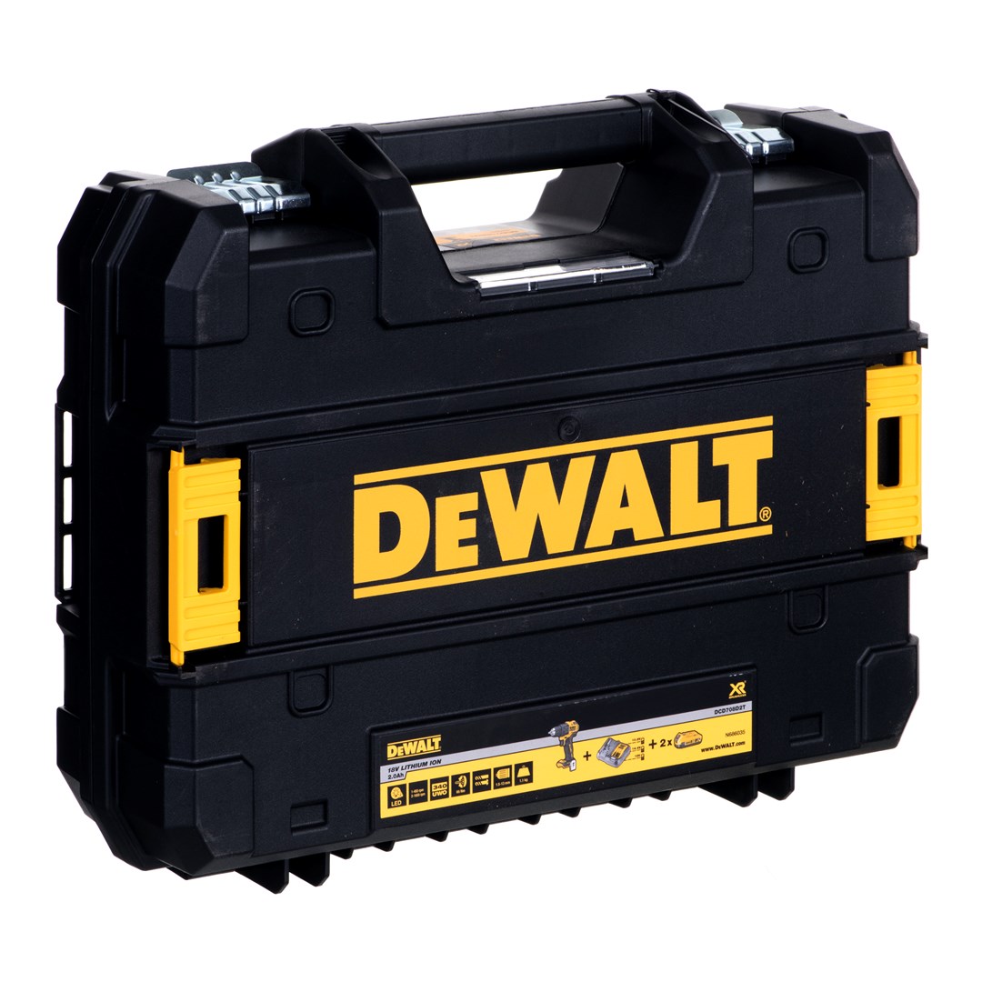 DeWALT DCD708D2T-QW power screwdriver/impact driver Black Yellow 1650 RPM