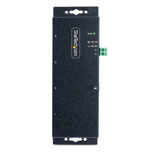 StarTech.com 4-Port Industrial USB 3.0 5Gbps Hub, Rugged USB Hub with ESD Protection, DIN/Wall/Desk Mountable USB-A Hub, USB Expander w/Locking Ports, Heavy Duty - TAA
