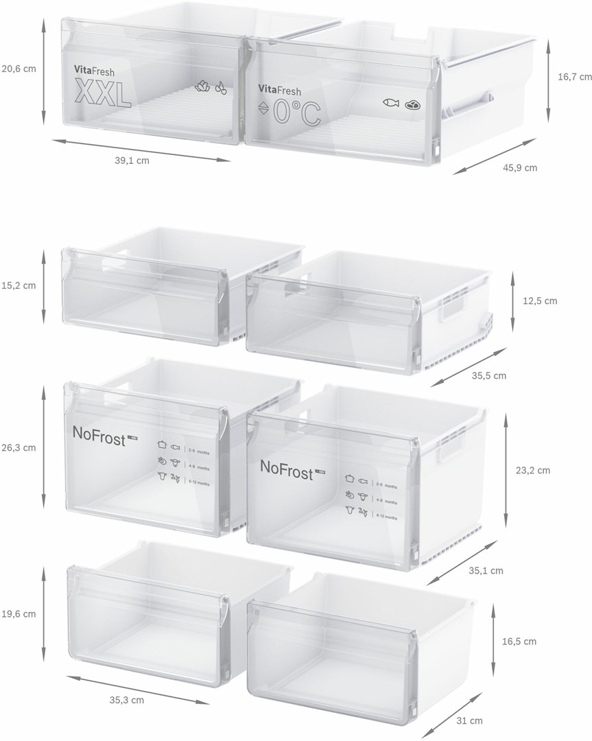 Bosch Serie 4 KFN96VPEA side-by-side refrigerator Freestanding 605 L E Stainless steel