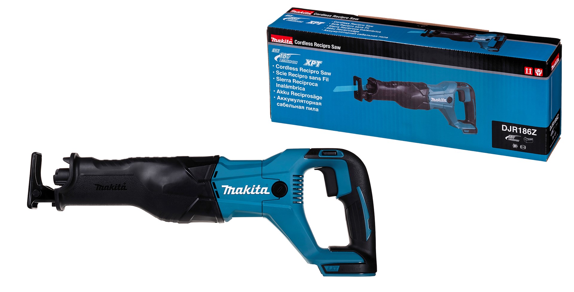 Makita DJR186Z sabre saw 3.2 cm Black Blue