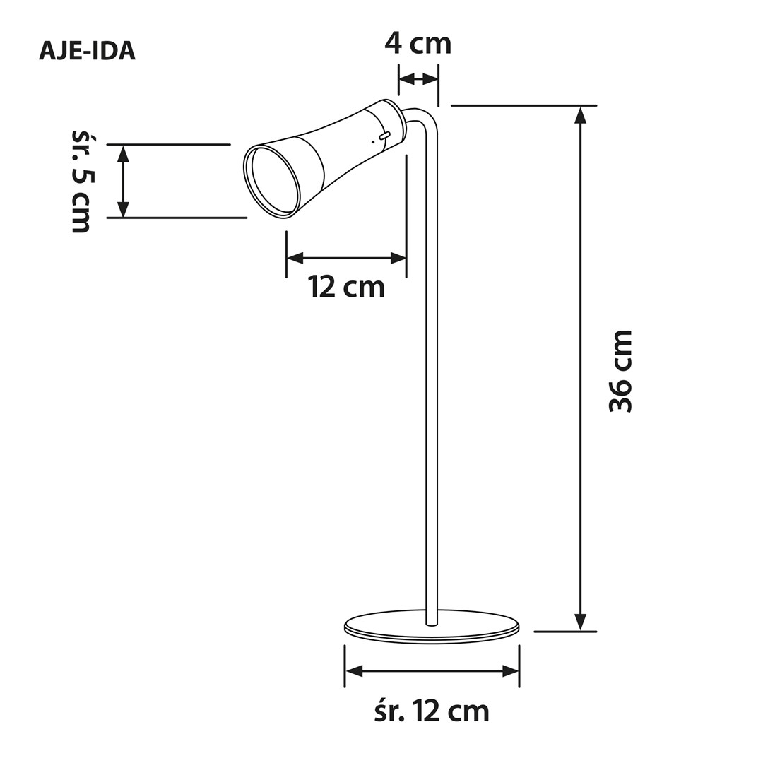 Activejet Multifunctional lamp AJE-IDA 4IN1