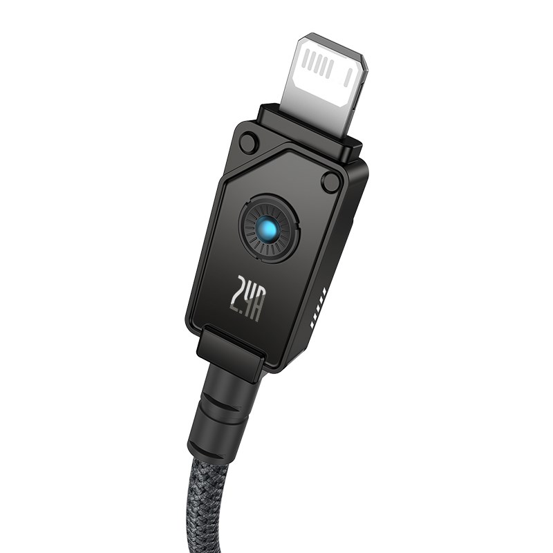 Baseus Unbreakable USB A to iP cable 1 m 5V-2.4A Black