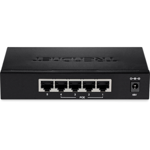Trendnet TPE-TG50ES network switch Managed Gigabit Ethernet (10/100/1000) Power over Ethernet (PoE) Black
