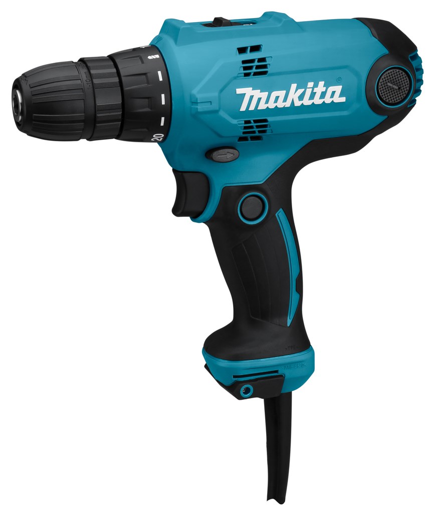 Makita DF0300 drill 1500 RPM Keyless 1.2 kg Black  Blue