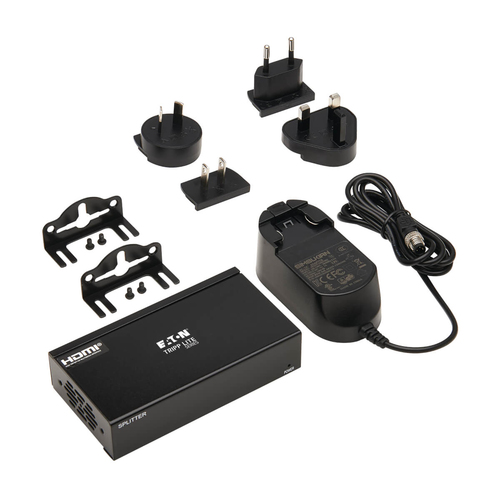 Tripp Lite B127A-002-BH 2-Port HDMI over Cat6 Splitter - 4K 60 Hz, HDR, 4:4:4, PoC, HDCP 2.2, 230 ft. (70.1 m), TAA