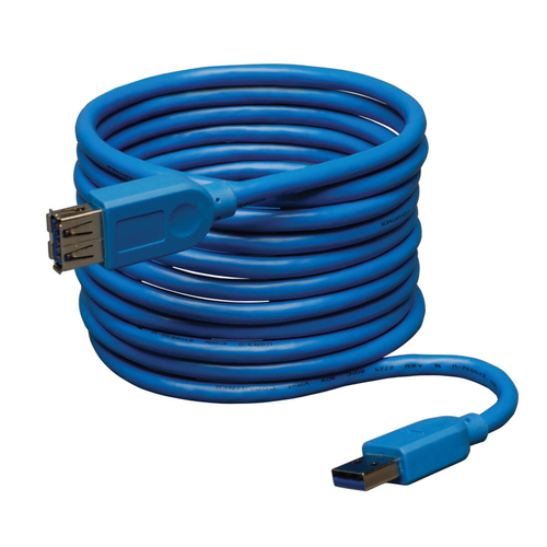 Tripp Lite U324-016 USB 3.0 SuperSpeed Extension Cable (A M/F), Blue, 16 ft. (4.88 m)