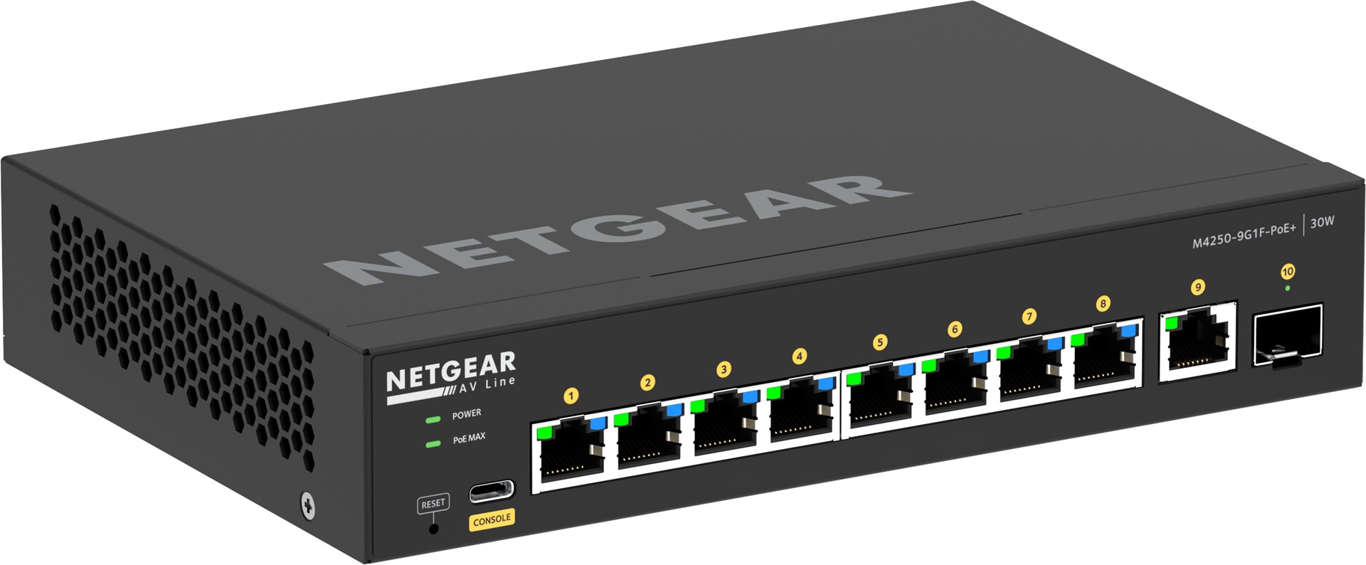 NETGEAR 8x1G PoE+ 110W 1x1G and 1xSFP Managed Switch