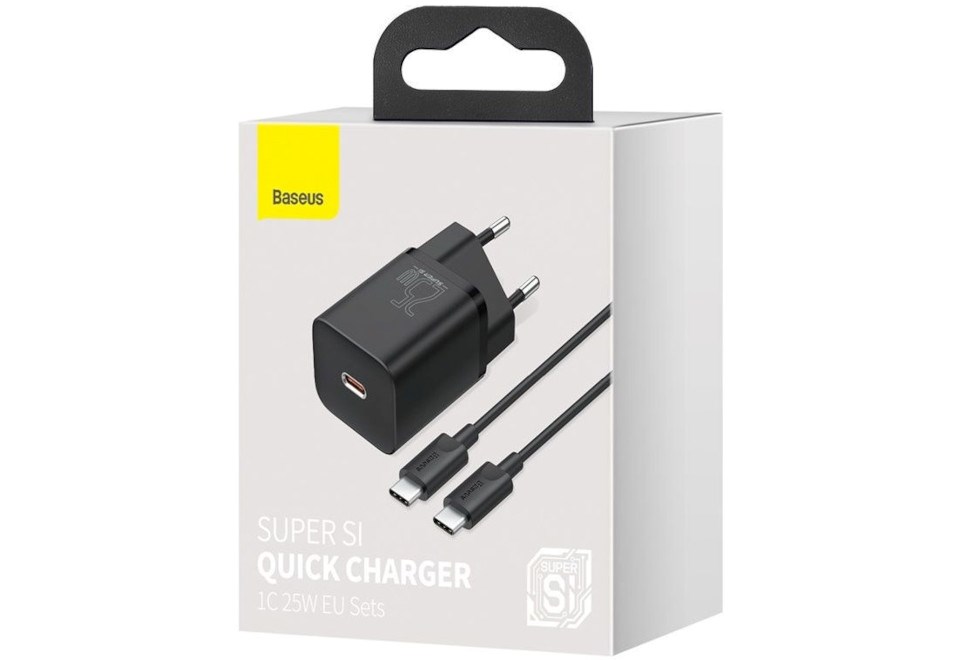 Baseus TZCCSUP-L01 mobile device charger Smartphone Black AC, USB Fast charging Indoor
