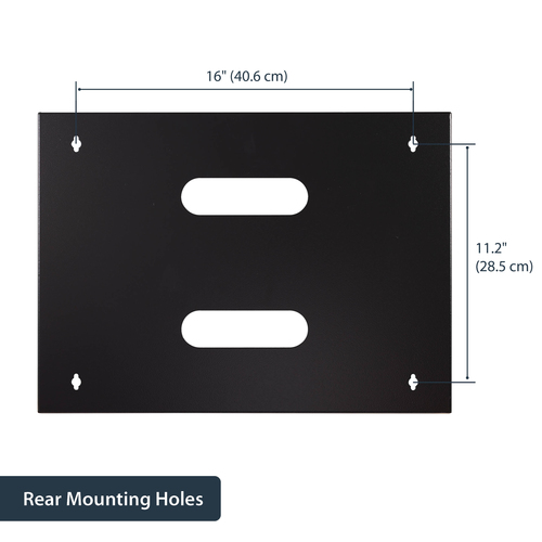 StarTech.com 8U Wall Mount Network Rack - 14 Inch Deep (Low Profile) - 19" Patch Panel Bracket for Shallow Server and IT Equipment, Network Switches - 80lbs/36kg Weight Capacity, Black