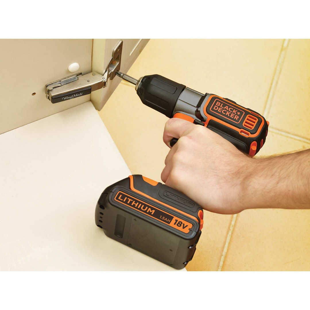 Black & Decker ASD18KB-QW drill Black  Orange