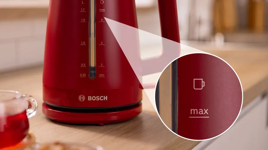 Bosch TWK3M124 electric kettle 1.7 L 2400 W Red
