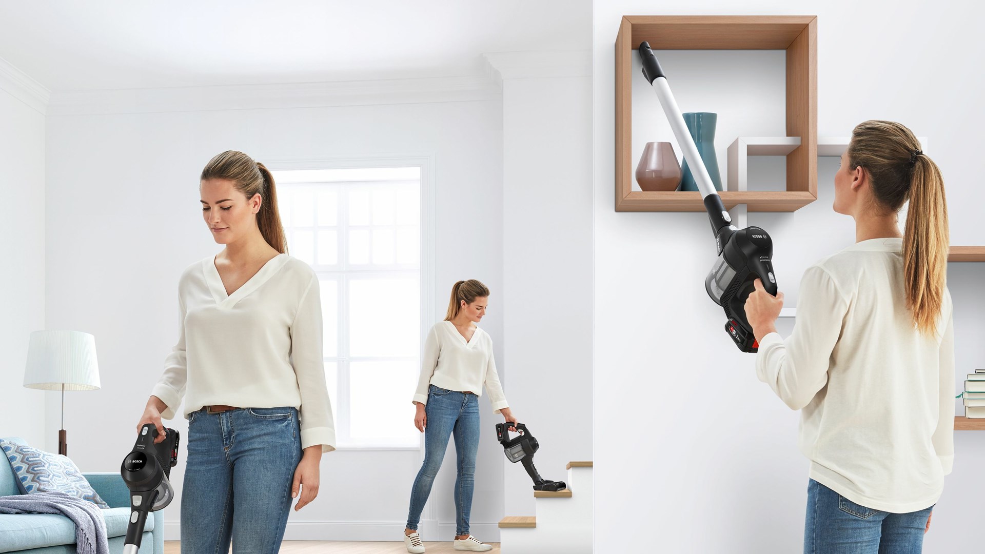Bosch Serie 6 BBS611BSC stick vacuum/electric broom 2-in-1 stick vacuum Battery Dry Bagless Black 2.5 Ah
