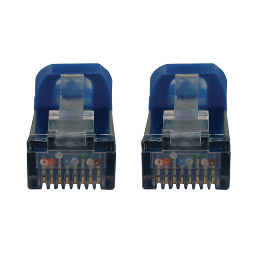 Tripp Lite N262-S10-BL Cat6a 10G Snagless Shielded Slim STP Ethernet Cable (RJ45 M/M), PoE, Blue, 10 ft. (3.1 m)