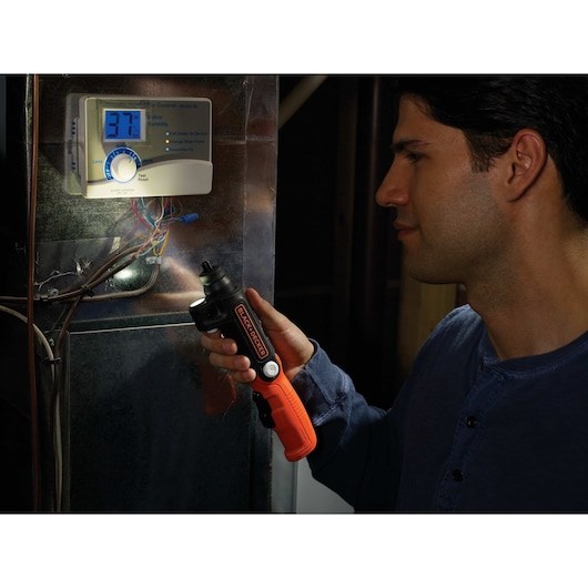 Black & Decker BDCSFL20C-QW Black  Orange