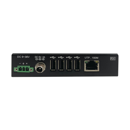 Tripp Lite B203-104-IND-ER 4-Port Industrial USB over Cat6 Extender, ESD Protection, PoC - USB 2.0, Mountable, 330 ft., TAA