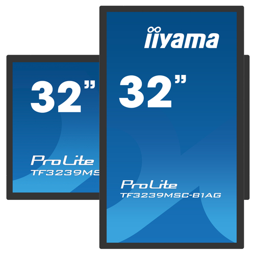 iiyama ProLite TF3239MSC-B1AG-STD computer monitor 80 cm (31.5") 1920 x 1080 pixels Full HD LED Touchscreen Multi-user Black