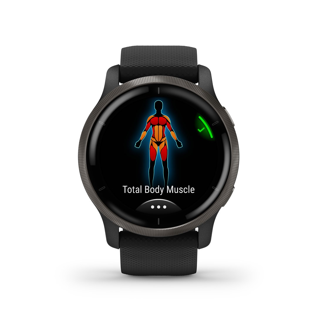 Garmin Venu 2 3.3 cm (1.3") AMOLED 45.4 mm Digital 416 x 416 pixels Touchscreen Wi-Fi GPS (satellite)