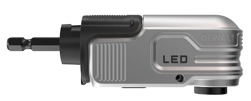 DEWALT HEX angle attachment with LED Audio & Video