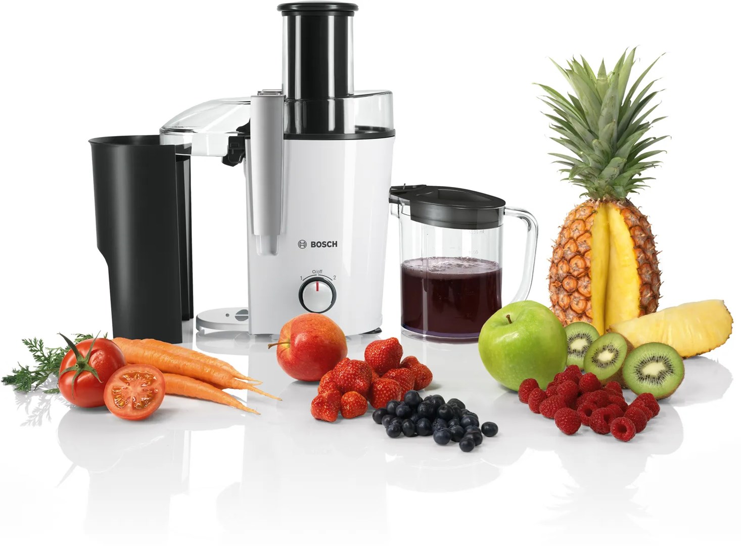 Bosch MES25A0 juice maker Centrifugal juicer 700 W Black, White