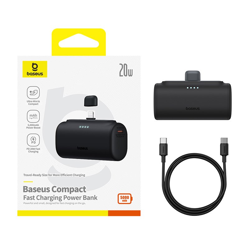 Baseus P10068307113-00 Lithium-ion power bank 5000 mAh Black