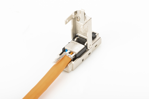 Digitus CAT 6A Field Termination Plug, STP with dust cap, bend relief