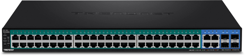 Trendnet TPE-5048WS network switch Managed Gigabit Ethernet (10/100/1000) Power over Ethernet (PoE) 1U Black